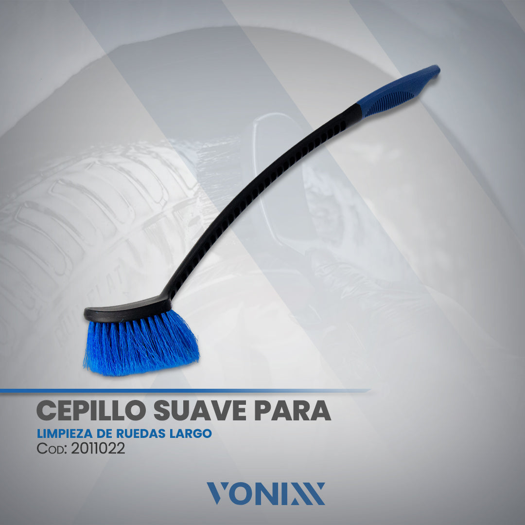 Cepillo suave para limpieza de ruedas largo - Vonixx