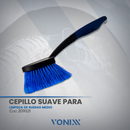 Cepillo suave para limpieza de ruedas medio - Vonixx