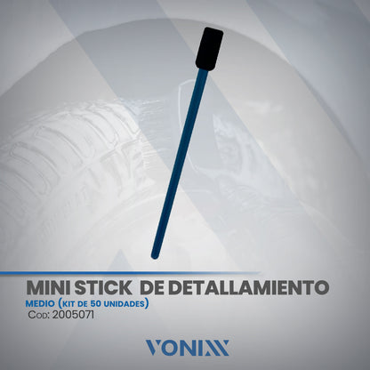 Kit de 50 unidades - Mini stick de detallamiento - medio - Vonixx