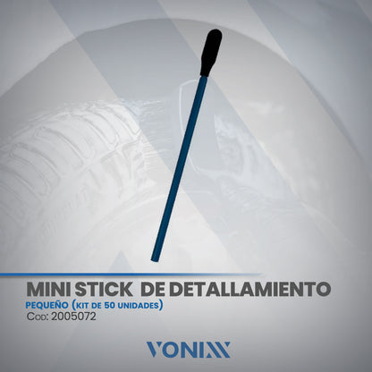 Kit de 50 unidades - Mini stick de detallamiento - Pequeño - Vonixx